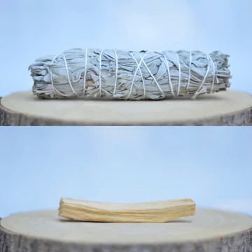 FEHÉR ZSÁLYA + PALO SANTO tértisztító csomag